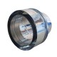 Adaptador tubo chimenea, de pared simple a pared doble, acero inoxidable AISI 304, Ф100-150 | Tubos para estufas de pellets | Chimeneas |