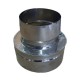 Adaptador tubo chimenea, de pared simple a pared doble, acero inoxidable AISI 304, Ф100-150 | Tubos para estufas de pellets | Chimeneas |