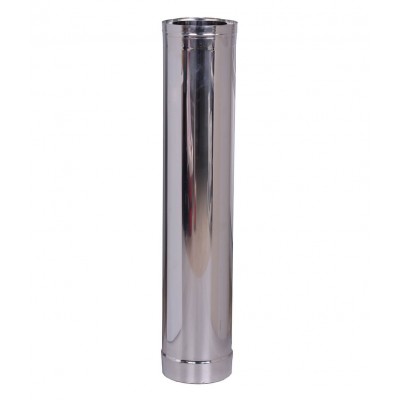 Tubo de chimenea pared doble, Acero inoxidable AISI 304, Recto, Aislado, 1m, Ф80-130 - Ф300-350 - Tubo de chimenea