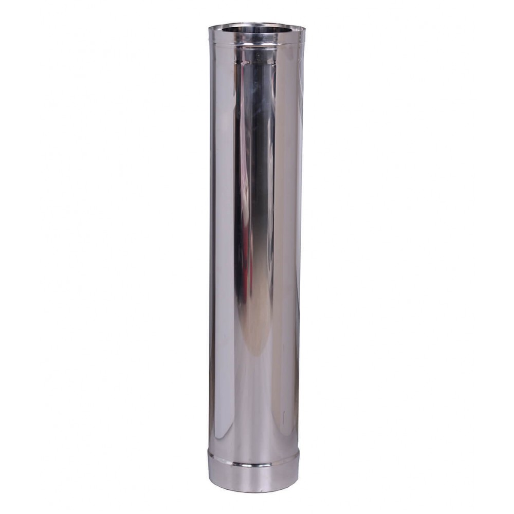 Tubo de chimenea doble pared, Acero inoxidable AISI 304, Recto, Aislado, Longitud 0,5m, Ф180-230
