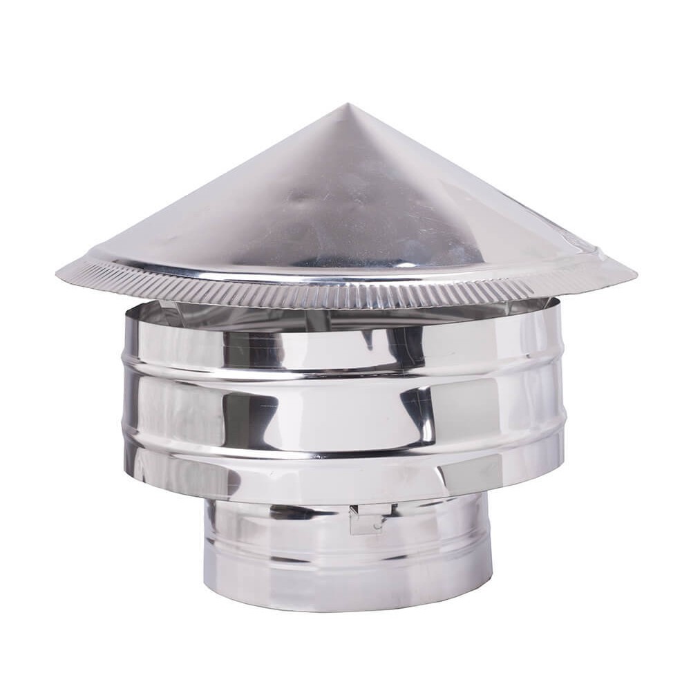 Sombrerete de chimenea de doble pared, Acero inoxidable AISI 304, Ф300 | Sombreretes de chimenea | Chimeneas |