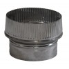 Adaptador tubo chimenea para estufas de pellets de acero inoxidable Ø80-130