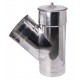 Tubo t para chimenea 135°, con tapa, Acero inoxidable AISI 304, Ф300 | Tubo de chimenea | Chimeneas |