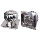 Sombrerete giratorio Aspiromatic, Acero inoxidable AISI 304, Base cuadrada reglada | Sombreretes de chimenea | Chimeneas |