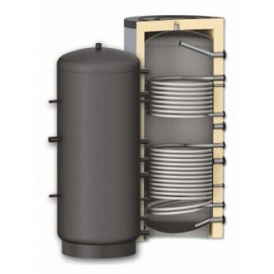 Depósito de inercia Sunsystem, Modelo PR2 300, Capacidad 300L, Un recipiente con dos bobinas de intercambio de calor - Comparación de Producto