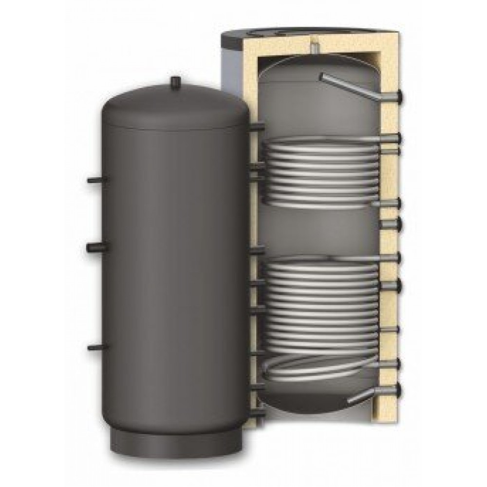 Depósito de inercia Sunsystem, Modelo PR2 500, Capacidad 500L, Un recipiente con dos bobinas de intercambio de calor | Depósitos de inercia |  |