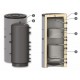 Tanque de inercia Sunsystem, Modelo PR2 1000, Capacidad 1000L, Un recipiente con dos bobinas de intercambio de calor | Buffers Tanque de inercia Sunsystem, Modelo PR2 1000, Capacidad 1000L, Un recipiente con dos bobinas de intercambio de calor | Buffers | |