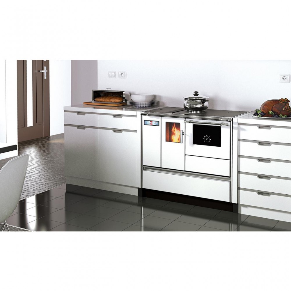 Cocina de pellets Alfa Plam Alfa 90 Pelet Blanco, 8.18kW | Cocinas de pellets | Pellets |