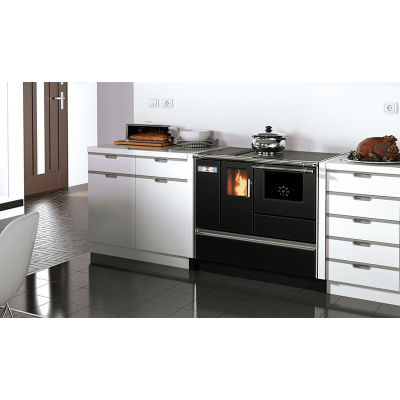 Cocina de pellets Alfa Plam Alfa 90 Pelet Antracita, 8.18kW - Alfa-Plam