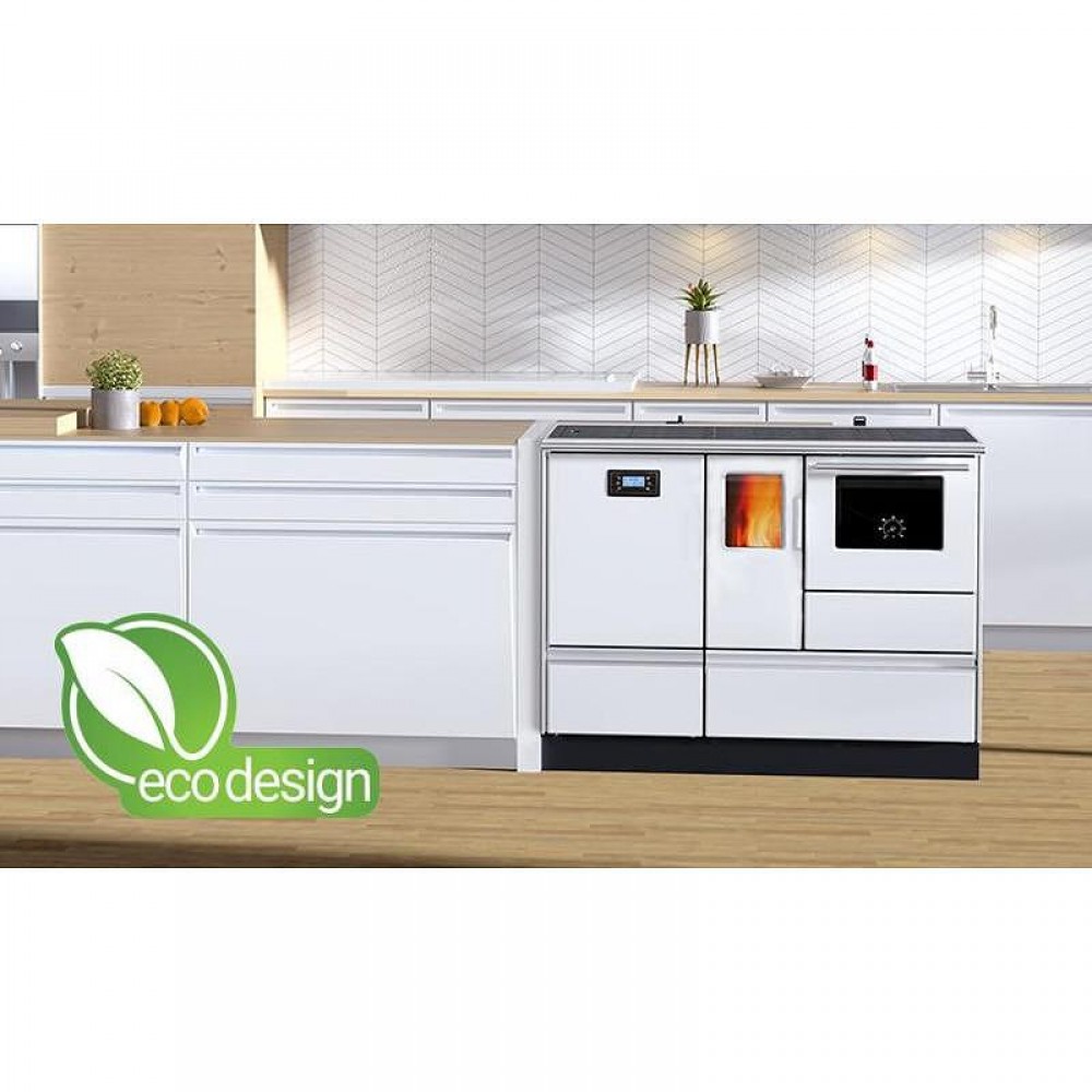 Cocina calefactora de pellets Alfa Plam Alfa Term 20 Pellet Blanco, 20kW | Cocinas de pellets | Pellets |