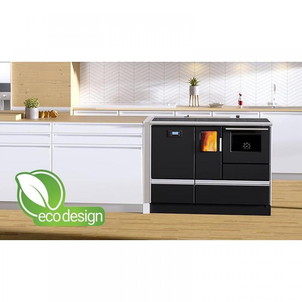 Cocina calefactora de pellets Alfa Plam Alfa Term 20 Pellet Antracita, 20kW | Cocinas de pellets | Pellets |