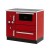 Cocina calefactora de leña Alfa Plam Alfa Term 20 Roja, 23kW