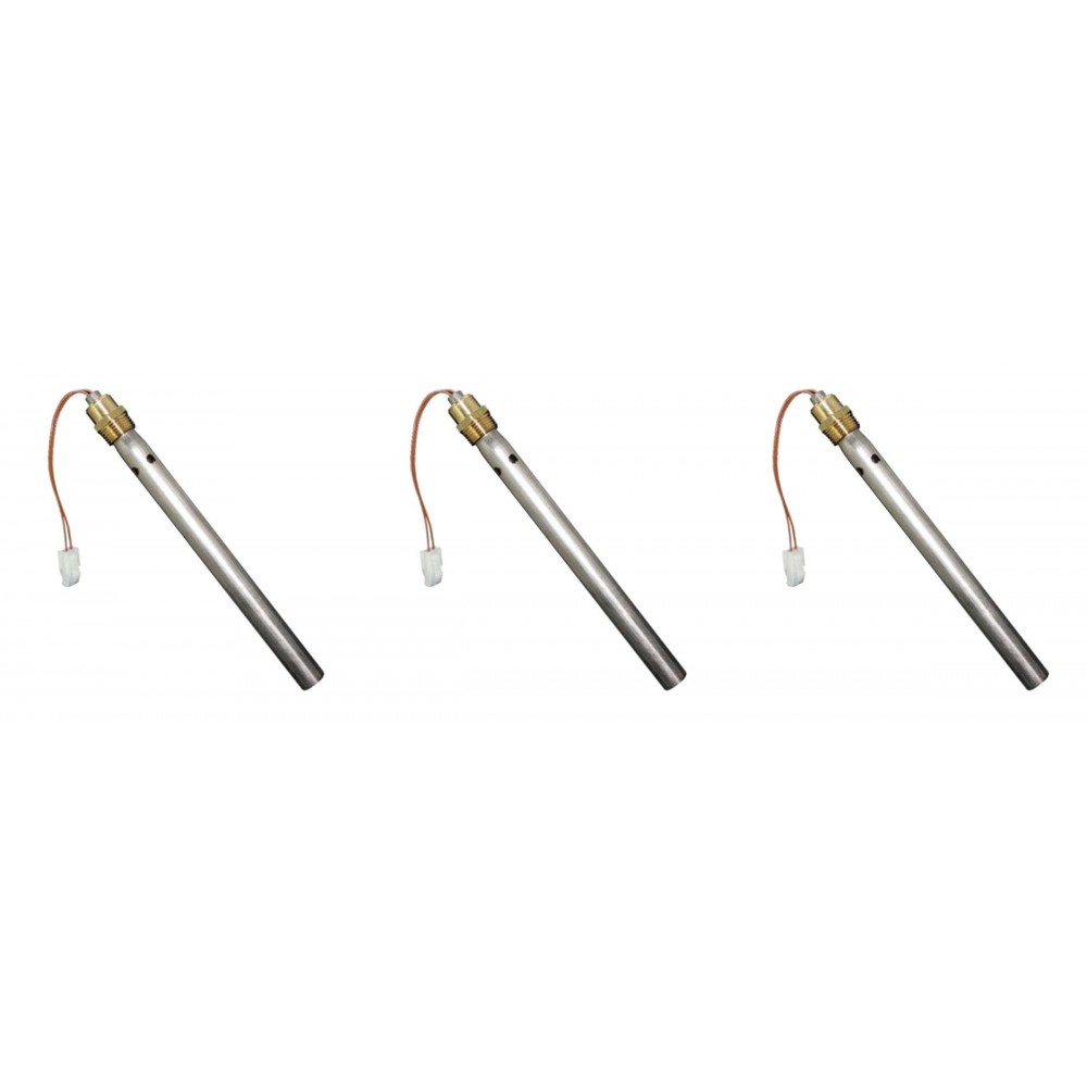 Resistencia para quemador de pellets Ferroli y otras, longitud total 190mm, 350W - x3 | Resistencias para quemadores de pellets | Repuestos para quemadores de pellets |