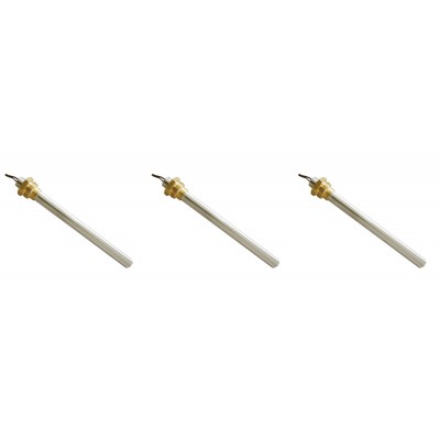 Resistencia para estufa de pellets Adler, AMG, BURNiT, Calecosol, Ecoteck, Emaflam, Kalideal, Kalor, Piazzetta, Qlima, Ravelli, Xiang y otras, longitud total 140 mm, 270W - x3 - Ofertas Especiales