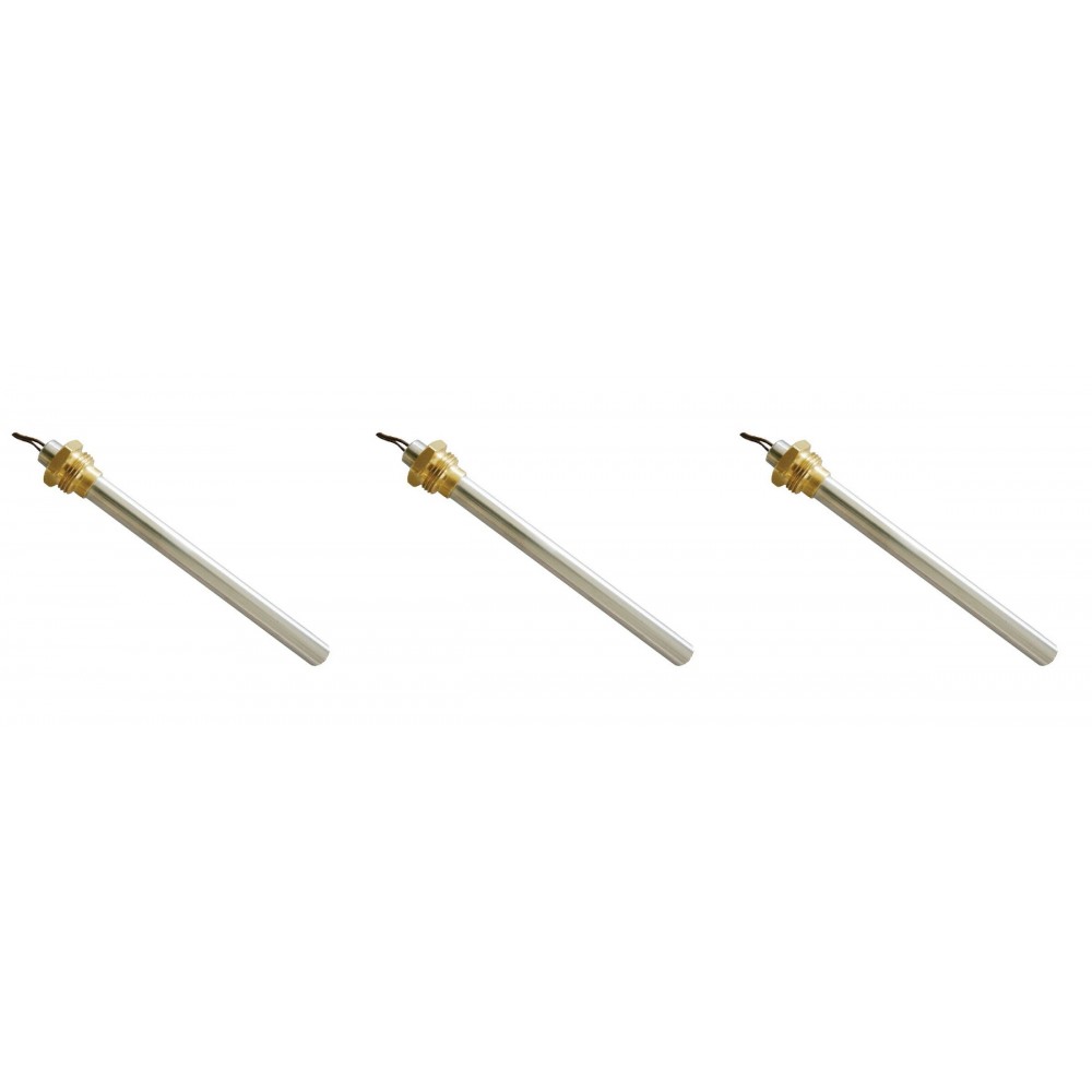 Resistencia para estufas de pellets Ecoteck, Ravelli y otras, longitud total 146 mm, 250W - x3 | Resistencias para estufas de pellets | Repuestos estufa de pellets |