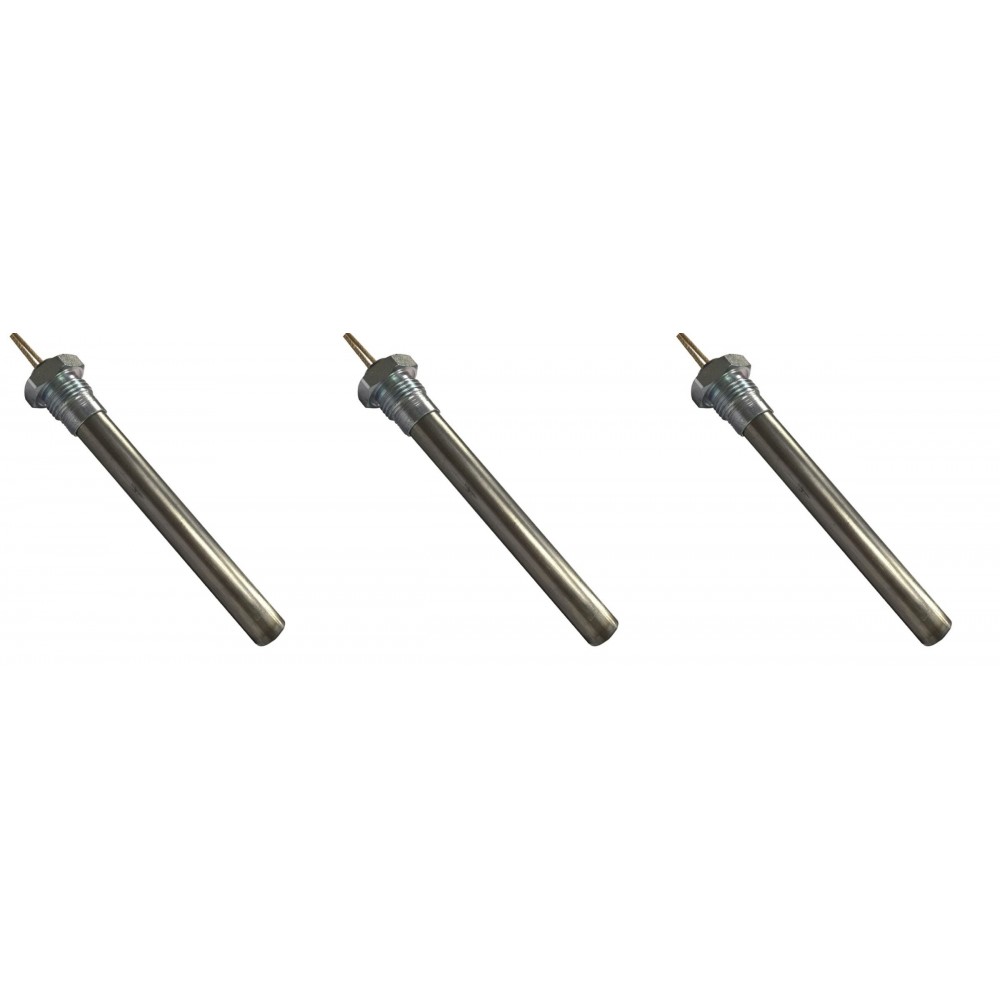 Resistencia para estufas de pellets Ecosystem y otras, longitud total 152mm, 400W - x3 | Resistencias para estufas de pellets | Repuestos estufa de pellets |