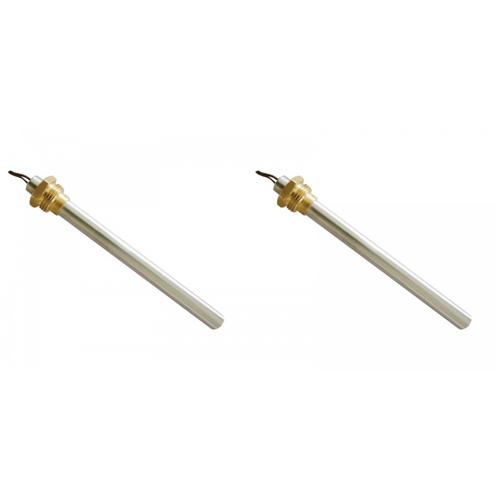 Resistencia para estufas de pellets Balkan Energy, Deville, Ecoteck, Laminox, MCZ, Palazzetti, Piazzetta, Puros, Rika, RED, Ravelli, Supra, Zibro y otras, longitud total 150 mm, 250W - x2 | Resistencias para estufas de pellets | Repuestos estufa de pellet