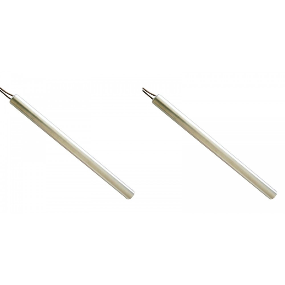 Resistencia para estufas de pellets MCZ, Palazzetti, Thermorossi, Edilkamin, Nordica Extraflame, Eva Calor, Klover y otros, longitud total 170mm, 300W - x2