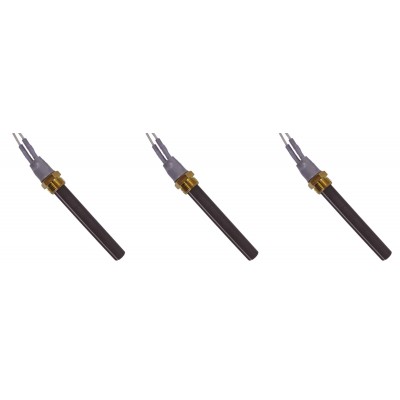 Resistencia cerámica para estufas de pellets La Nordica, Ecoteck, Karmek One, Ravelli y otras, longitud total 94mm, 300W - x3 - 