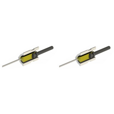 Resistencia de bajo voltaje para estufas de pellets Eco Spar, BURNiT, longitud total 65mm, 95W a 24V - x2 - Ofertas Especiales