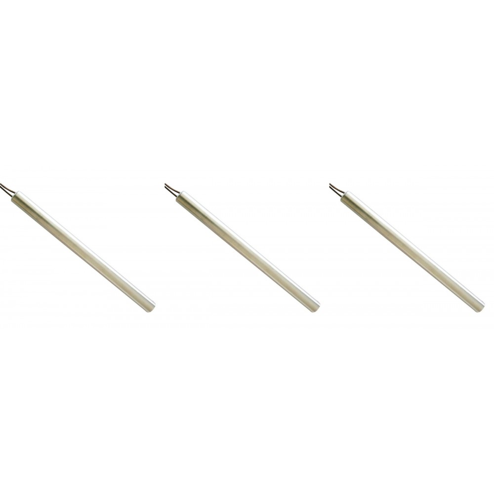 Resistencia para estufas de pellets Palazzetti, Royal, MCZ, Olimpia Splendid, Pellbox, Clam, Thermorossi y otras, longitud total 160mm, 350W - x3