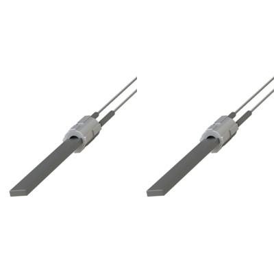 Resistencia con cristal de cuarzo negro para estufas de pellets Eco Spar, BURNiT, Palazzetti, Ravelli, MCZ y otros, longitud total 122mm, 300W - x2 - 