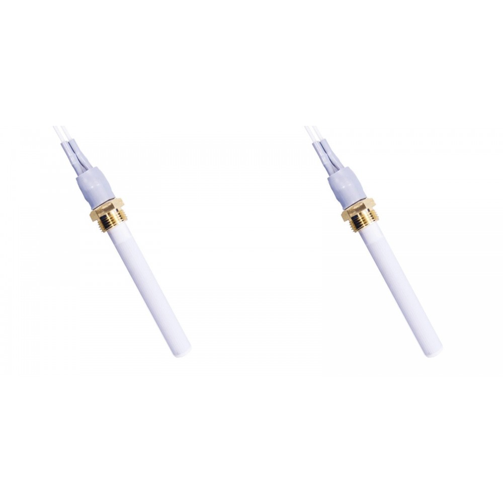 Resistencia cerámica para estufas de pellets Eco Spar, BURNiT, Warmflow, Adler, AMG, Ecoteck y otros, longitud total 88mm, 250W - x2 | Resistencias para estufas de pellets | Repuestos estufa de pellets |