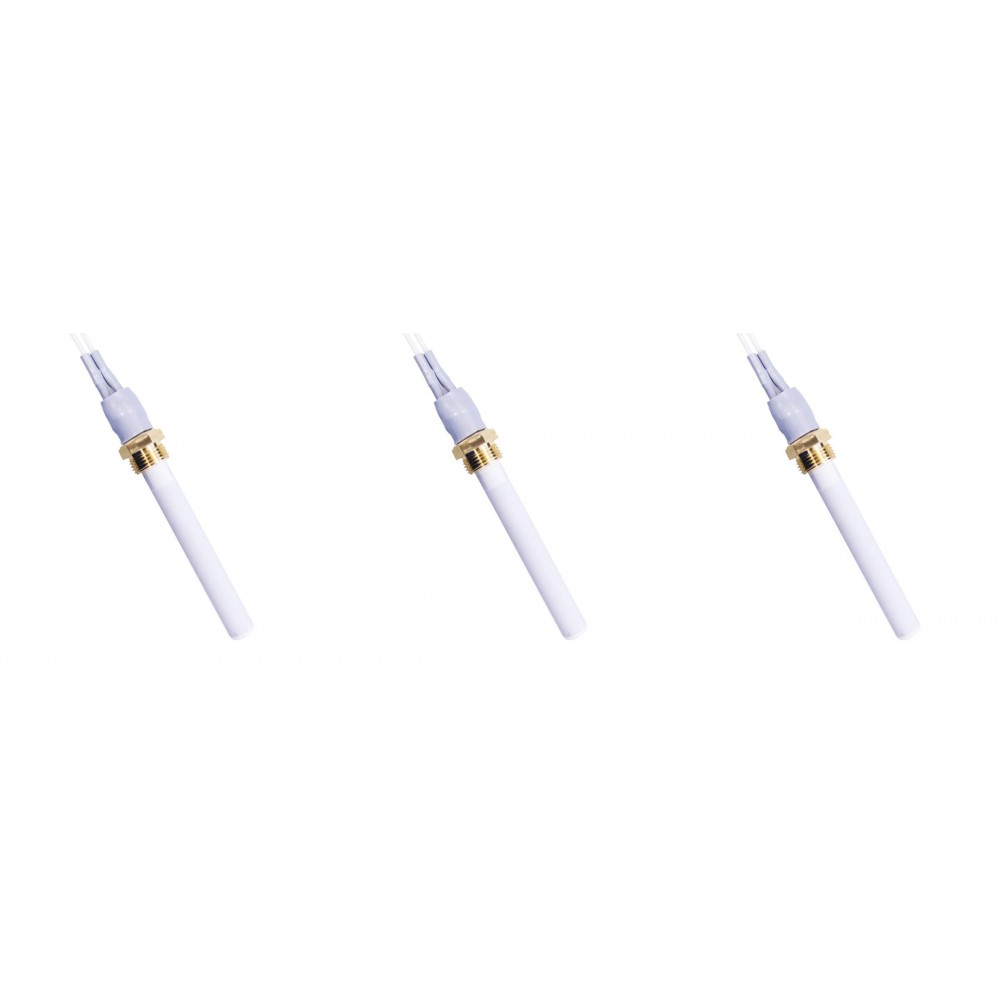Resistencia cerámica para estufas de pellets Eco Spar, BURNiT, Warmflow, Adler, AMG, Ecoteck y otros, longitud total 88mm, 250W - x3 | Resistencias para estufas de pellets | Repuestos estufa de pellets |