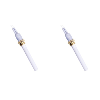 Resistencia cerámica para estufas de pellets Eco Spar, BURNiT, Warmflow, Adler, AMG, Ecoteck y otros, longitud total 88mm, 250W - x2 - 