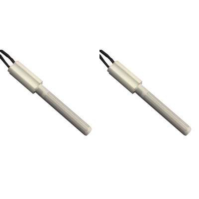 Resistencia cerámica para estufas de pellets Eco Spar, BURNiT, Ashley, Adler, AMG, Piazzetta y otros, longitud total 102mm, 250W - x2 - 