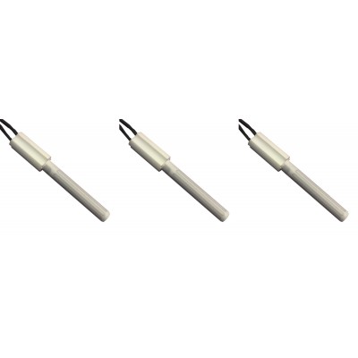 Resistencia cerámica para estufas de pellets Eco Spar, BURNiT, Ashley, Adler, AMG, Piazzetta y otros, longitud total 102mm, 250W - x3 - 