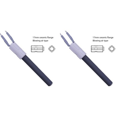 Resistencia cerámica para estufas de pellets BURNiT, Palazzetti y otras, longitud total 113mm, 260W - x2 - 