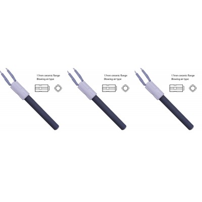 Resistencia cerámica para estufas de pellets BURNiT, Palazzetti y otras, longitud total 113mm, 260W - x3 - 