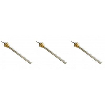Resistencia para estufas de pellets BURNiT, Piazzetta, Karmek, MCZ, Ungaro, Superior, Cadel y otros, longitud total 185 mm, 350W - x3 - Resistencias para estufas de pellets