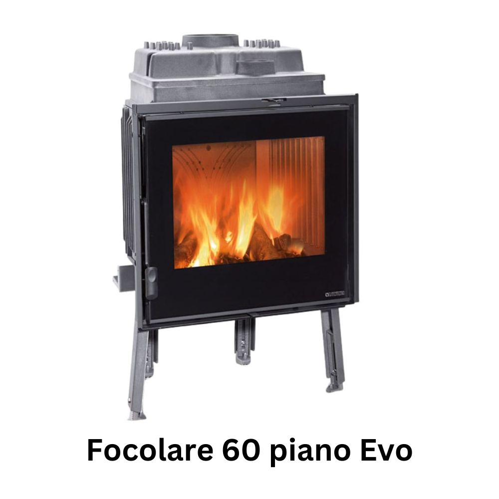 Chimenea italiana empotrada de leña