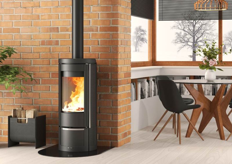 Chimenea italiana de leña